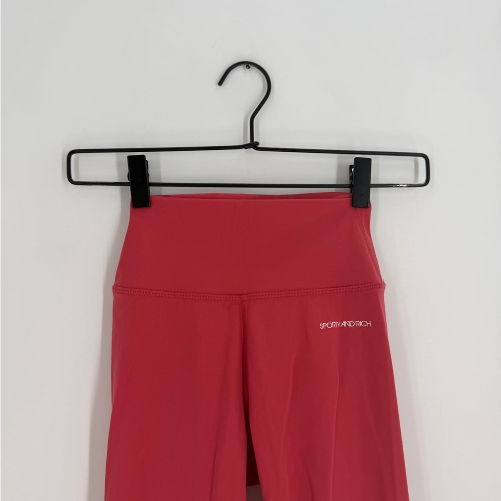 Sporty & Rich 7/8 Leggings In Hibiscus